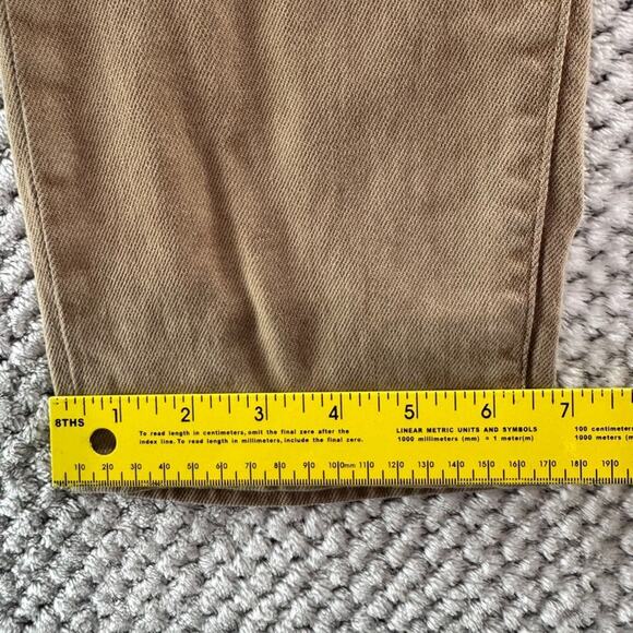 Lauren Ralph Lauren Jeans Women 16 Beige Denim High Rise Slim Straight Western - Picture 11 of 16